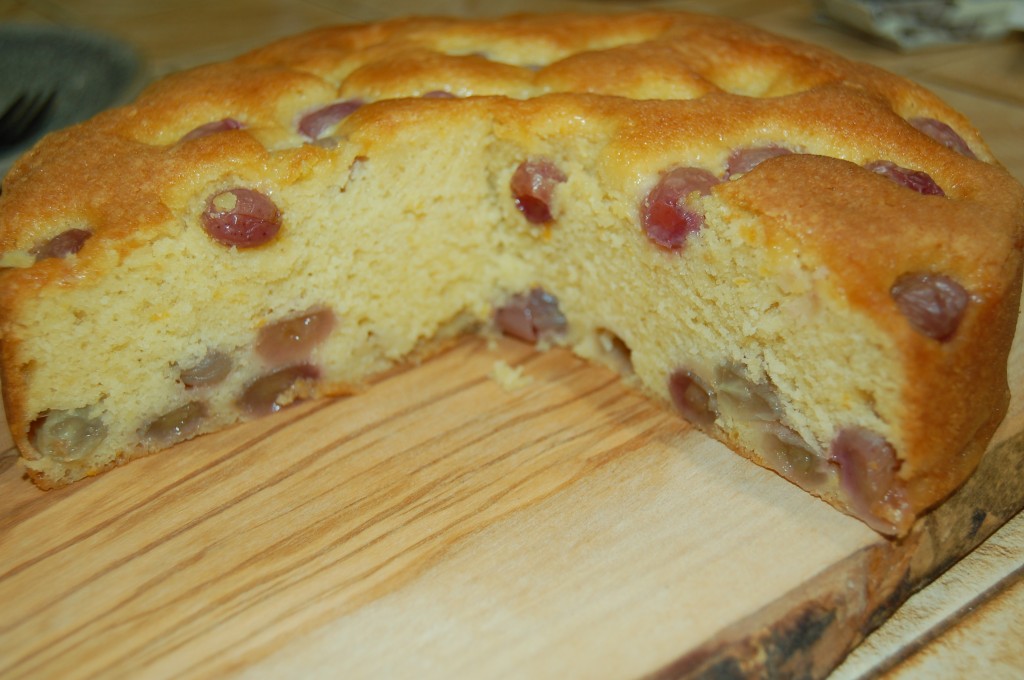 Inside the beautiful moist cake