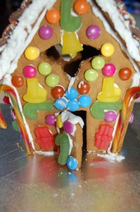 Front of gingerbread house