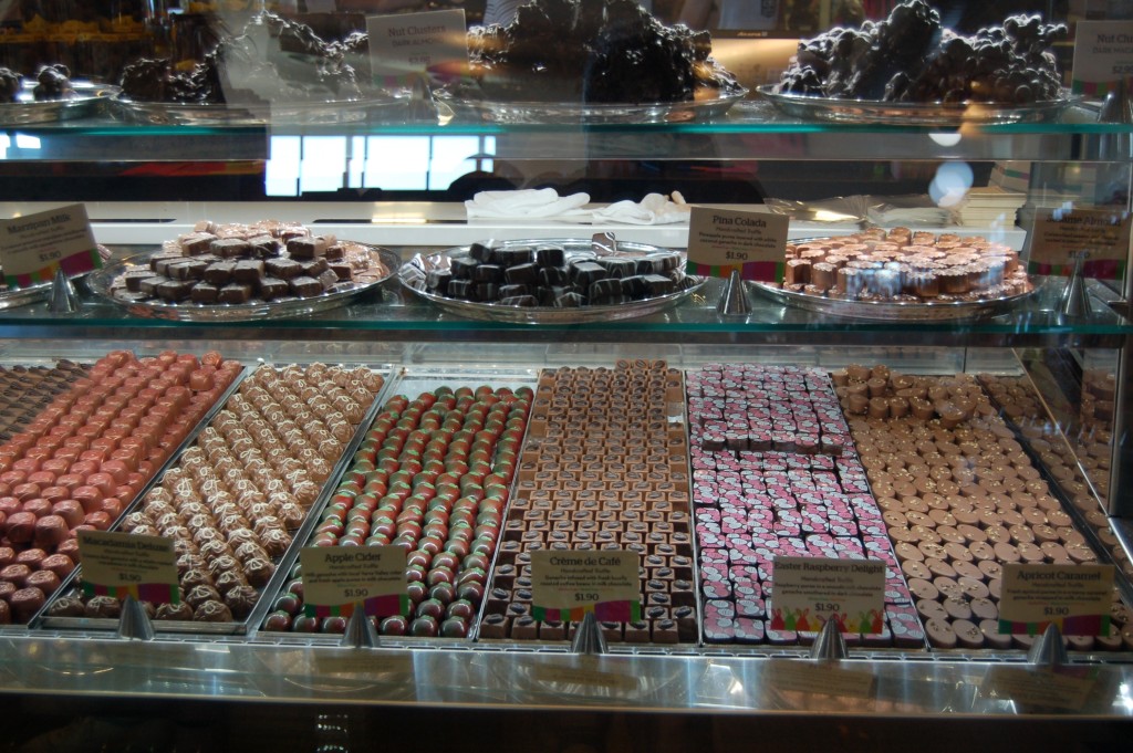 Individual chocolate selection